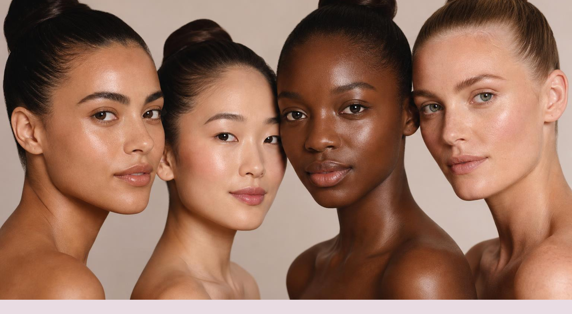 The four familiar faces of the me.beauty campaign